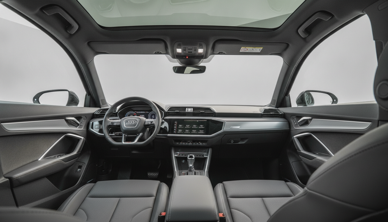 Expected new-generation Audi Q3 premium cabin with curved digital display
