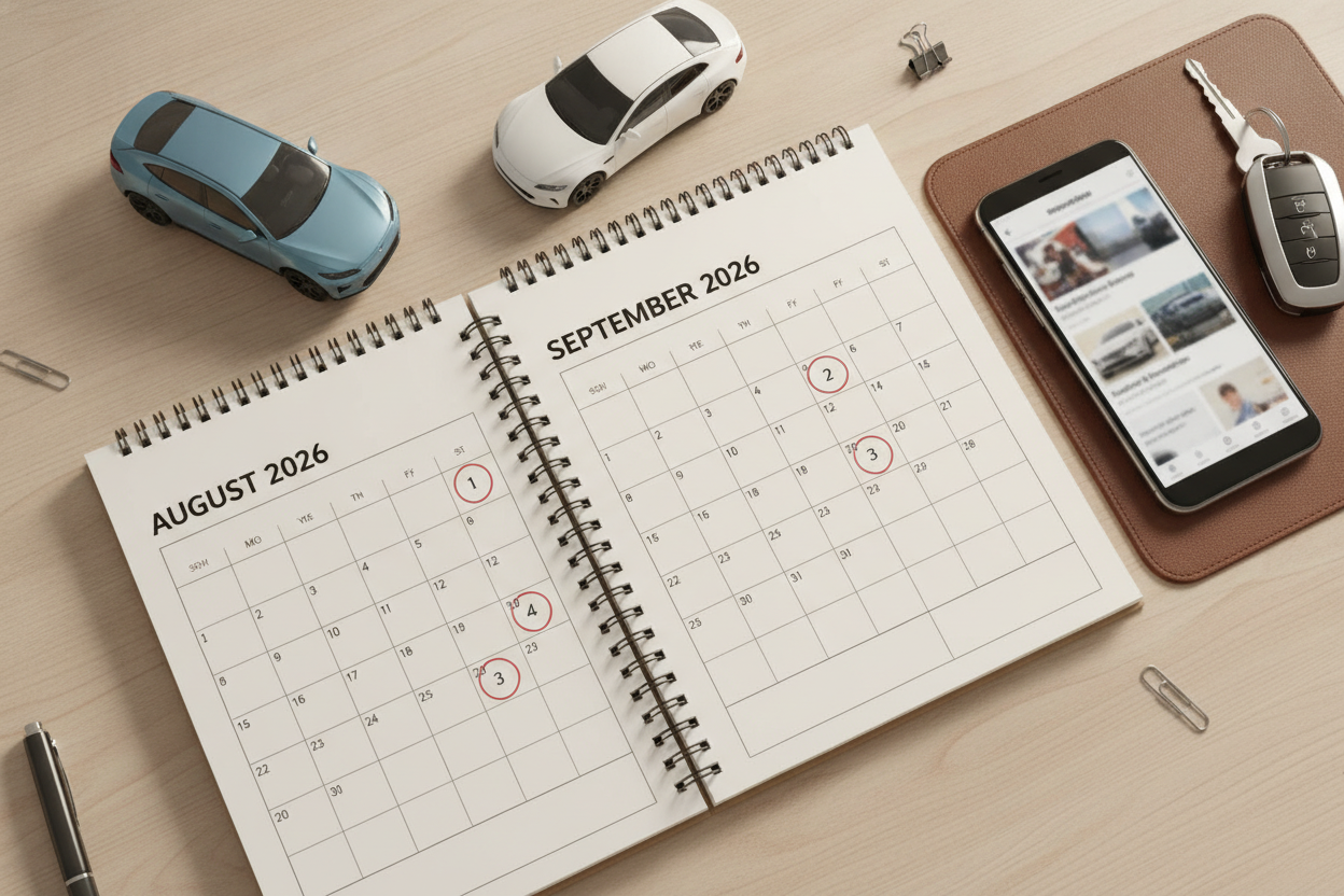 August and September 2026 car launch calendar