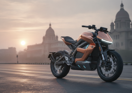 Bajaj electric motorcycle prototype for India FY28 launch